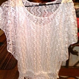 Boutique off white lace w/liner.